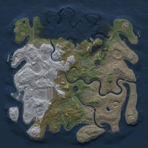 Thumbnail Rust Map: Procedural Map, Size: 4250, Seed: 1262868590, 16 Monuments