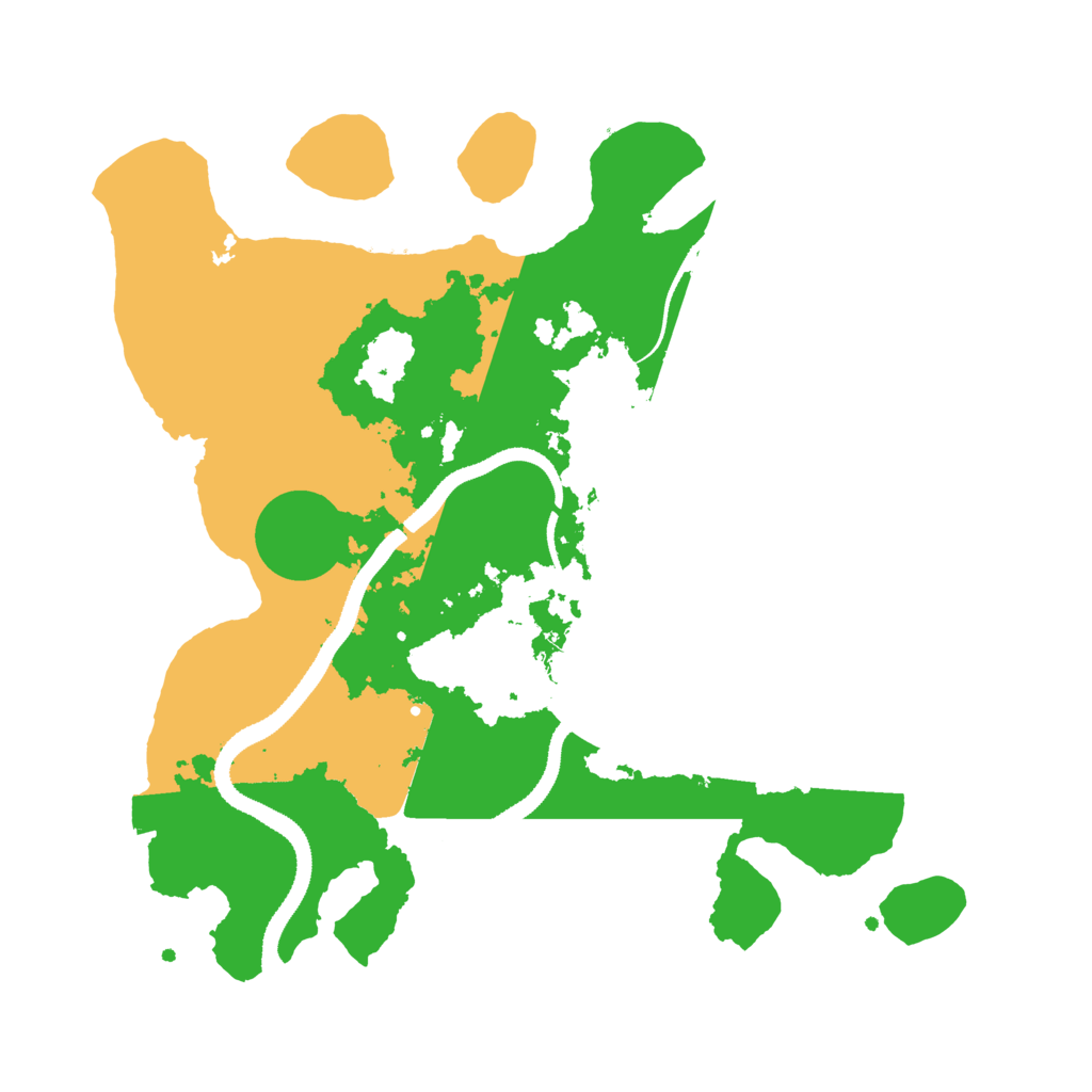 Biome Rust Map: Procedural Map, Size: 3200, Seed: 88266046