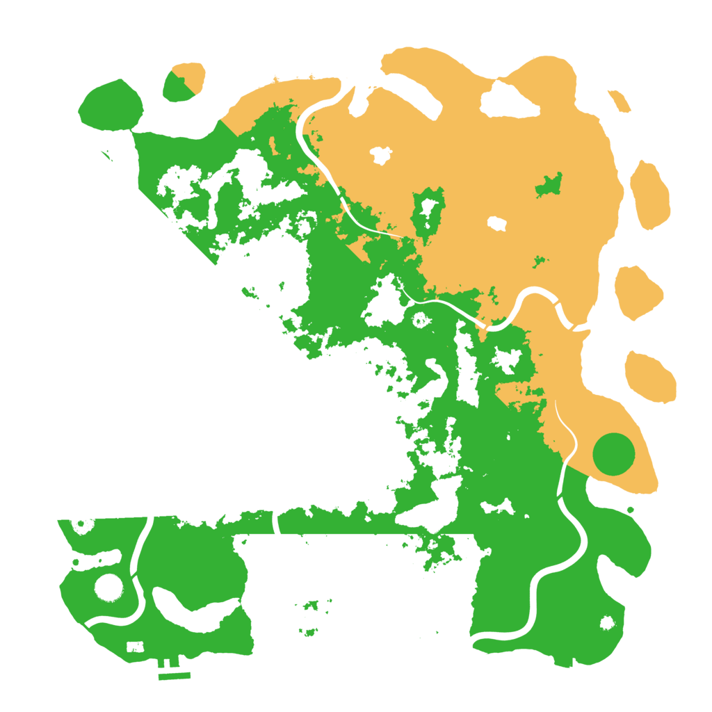 Biome Rust Map: Procedural Map, Size: 4500, Seed: 9768142