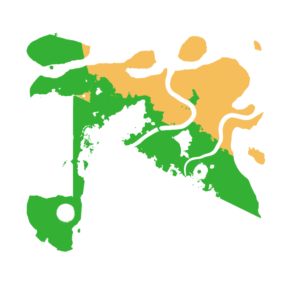 Biome Rust Map: Procedural Map, Size: 3000, Seed: 26629