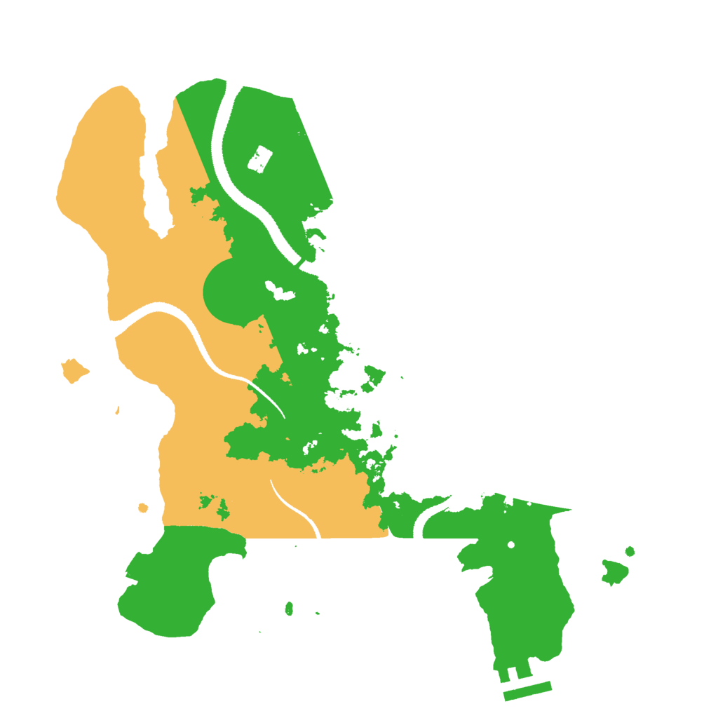 Biome Rust Map: Procedural Map, Size: 3000, Seed: 29521