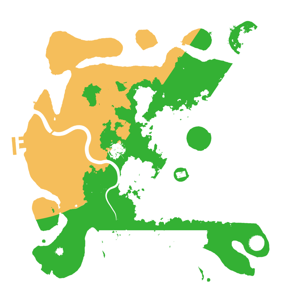 Biome Rust Map: Procedural Map, Size: 3500, Seed: 631650537