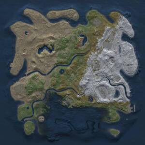 Thumbnail Rust Map: Procedural Map, Size: 4250, Seed: 53003362, 17 Monuments