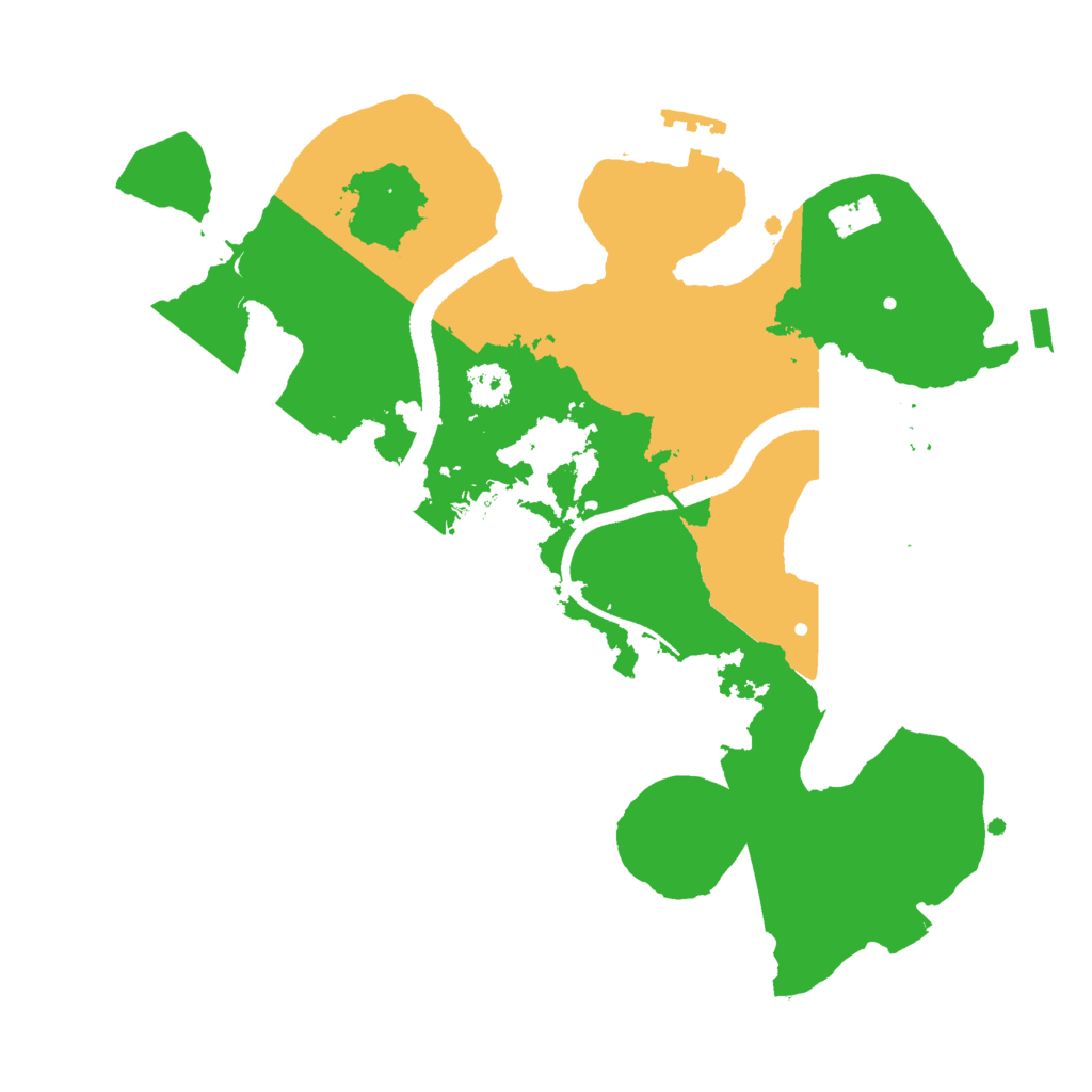 Biome Rust Map: Procedural Map, Size: 2500, Seed: 1061414026