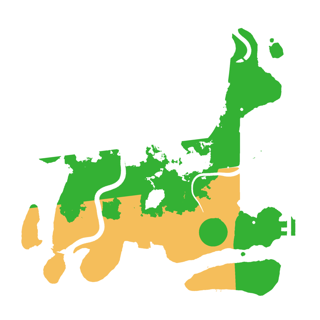 Biome Rust Map: Procedural Map, Size: 3000, Seed: 394959302