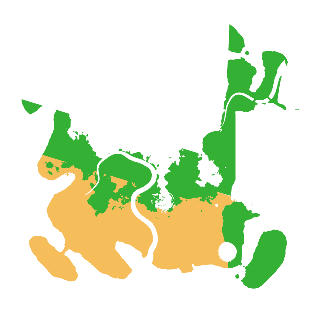 Biome Rust Map: Procedural Map, Size: 3000, Seed: 7215436
