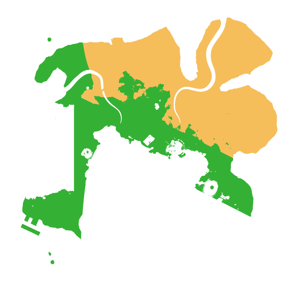 Biome Rust Map: Procedural Map, Size: 3000, Seed: 174293