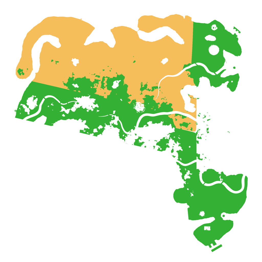 Biome Rust Map: Procedural Map, Size: 4500, Seed: 480139886