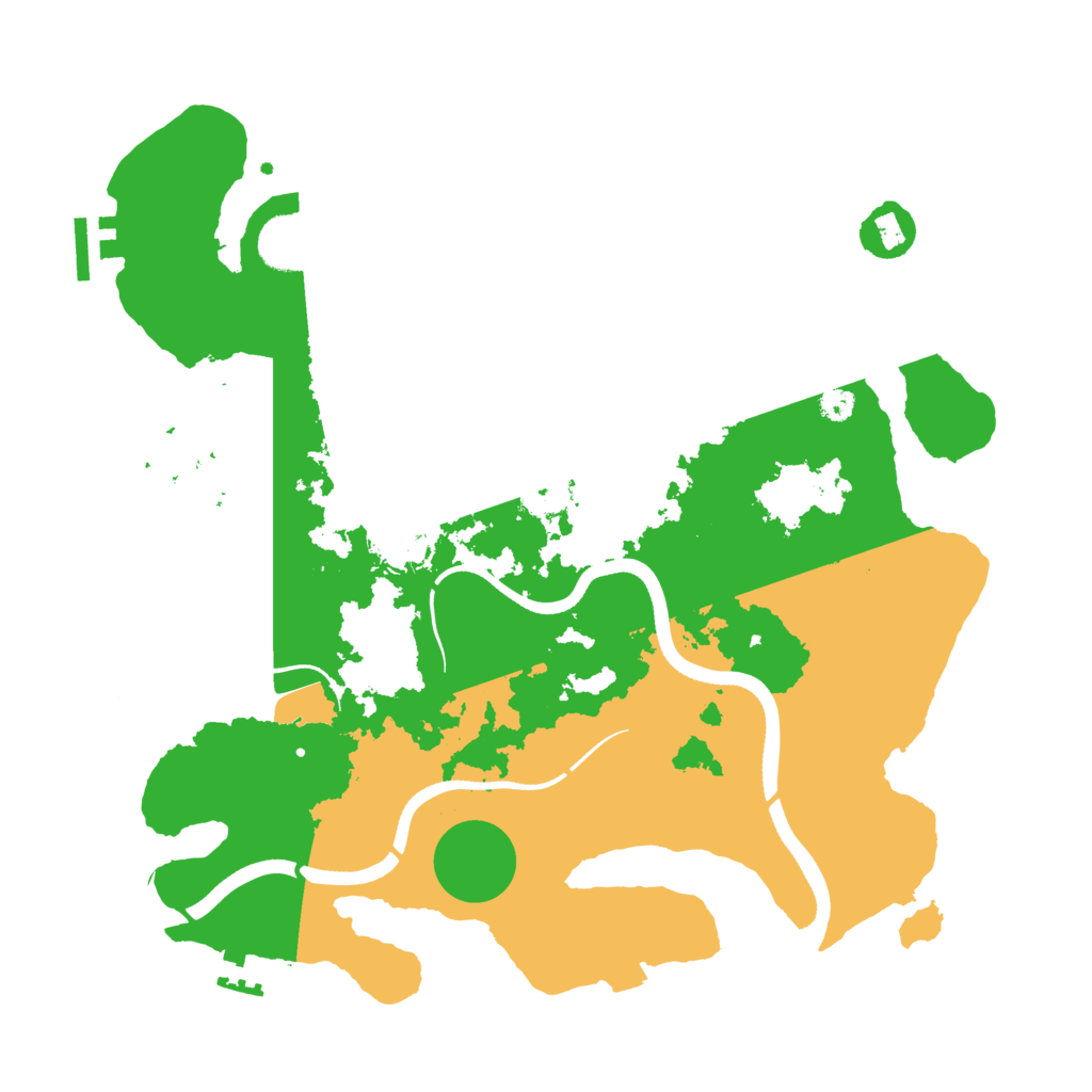 Biome Rust Map: Procedural Map, Size: 3500, Seed: 1217165598