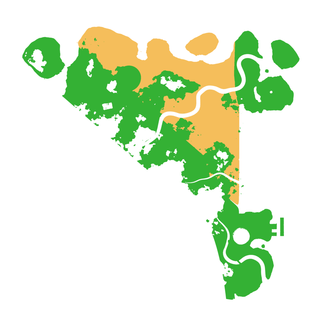 Biome Rust Map: Procedural Map, Size: 3500, Seed: 81548579