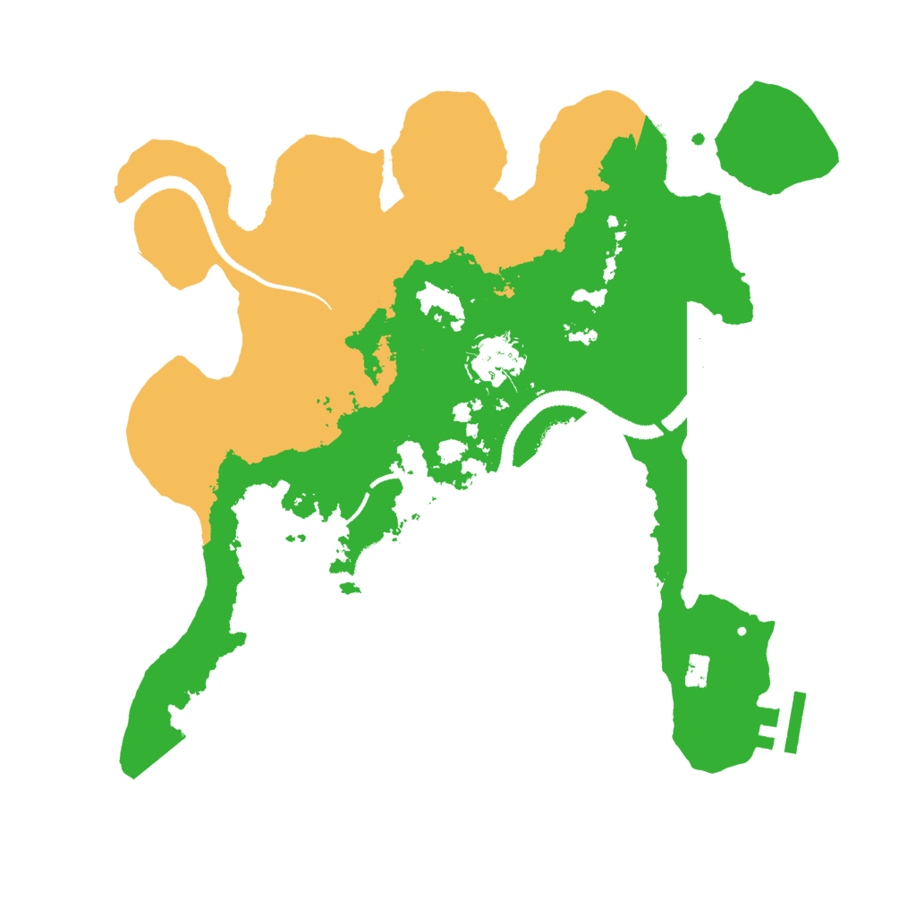 Biome Rust Map: Procedural Map, Size: 3000, Seed: 398505927