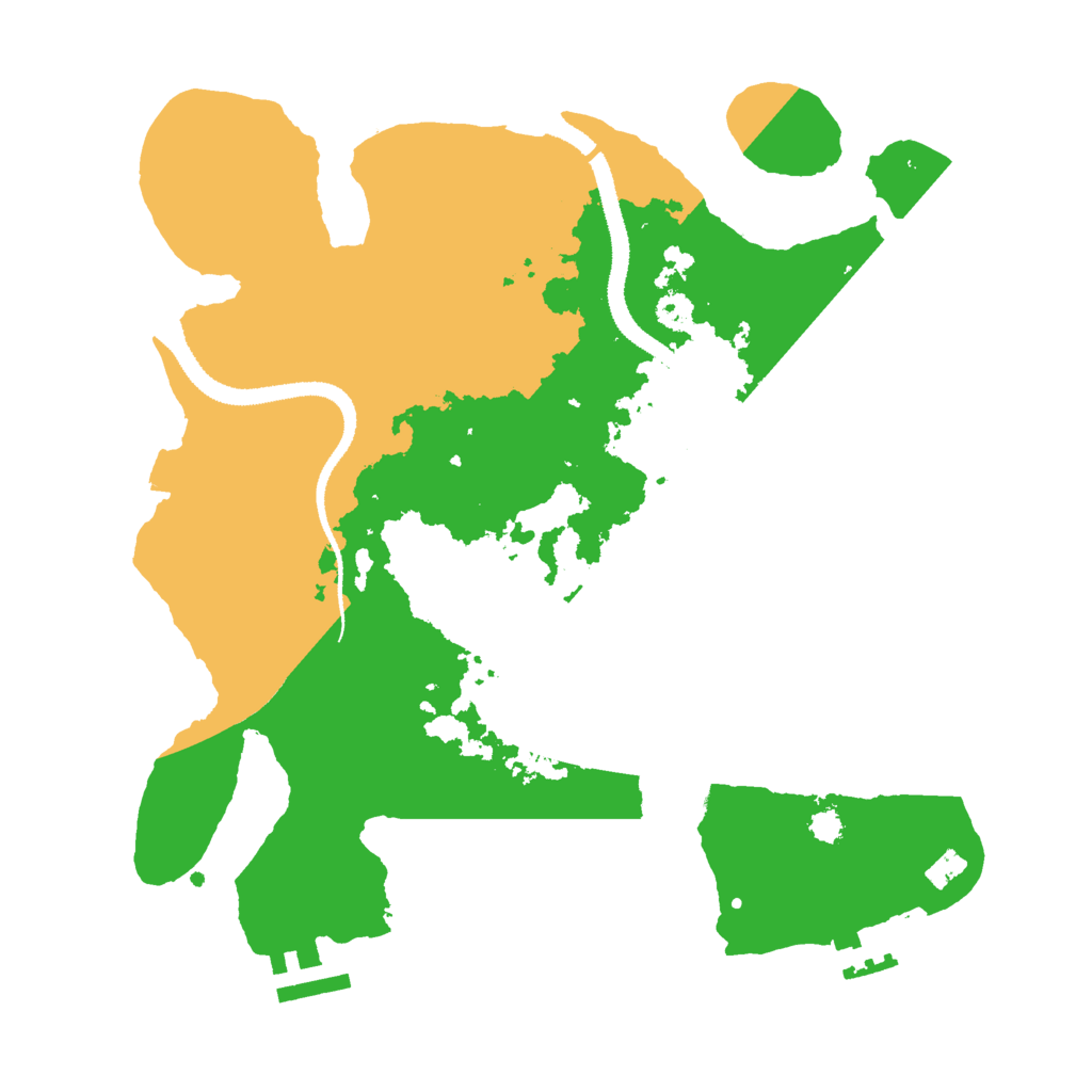 Biome Rust Map: Procedural Map, Size: 3000, Seed: 1623302617