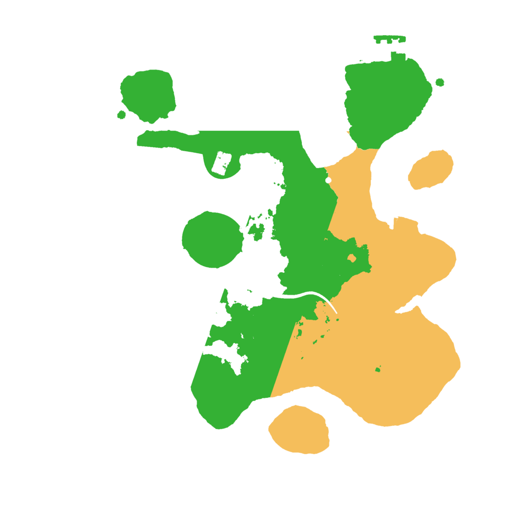 Biome Rust Map: Procedural Map, Size: 2500, Seed: 16650