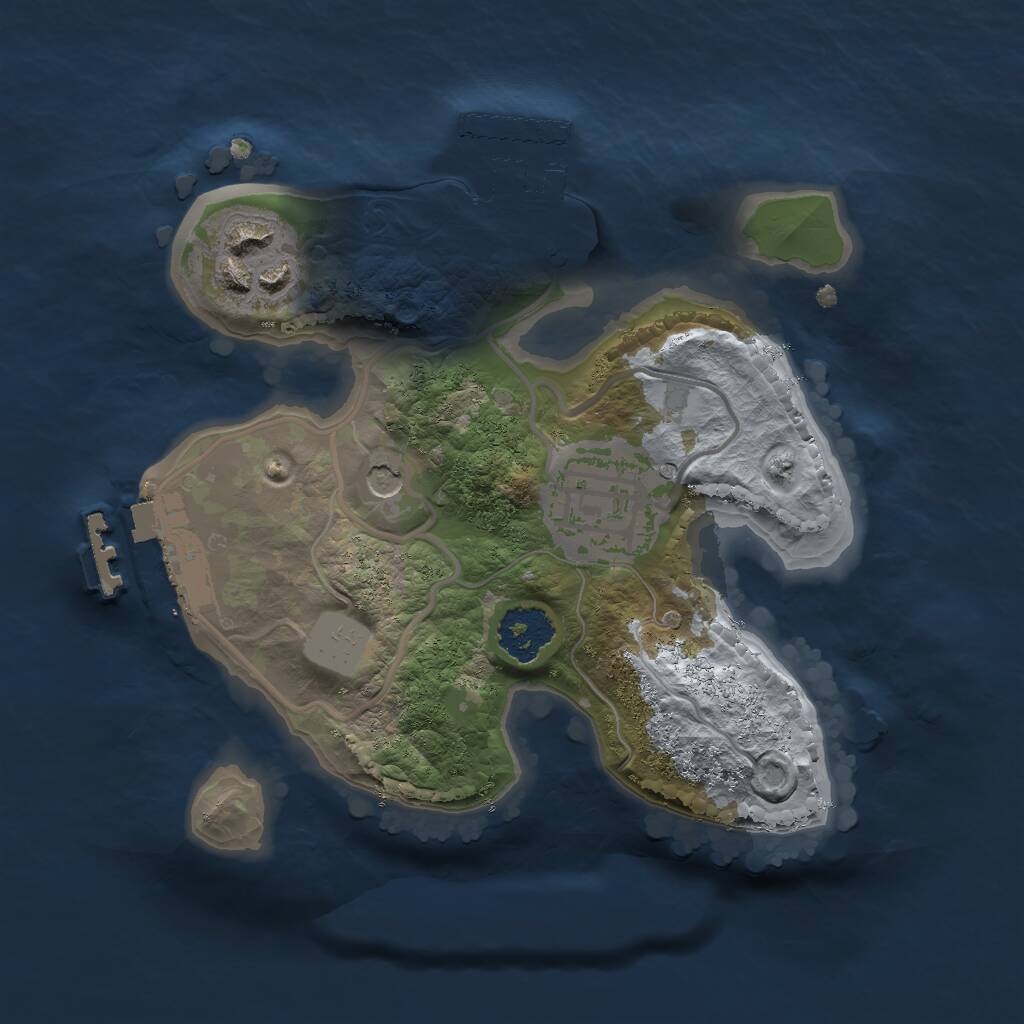 Rust Map: Procedural Map, Size: 1900, Seed: 877855194, 6 Monuments