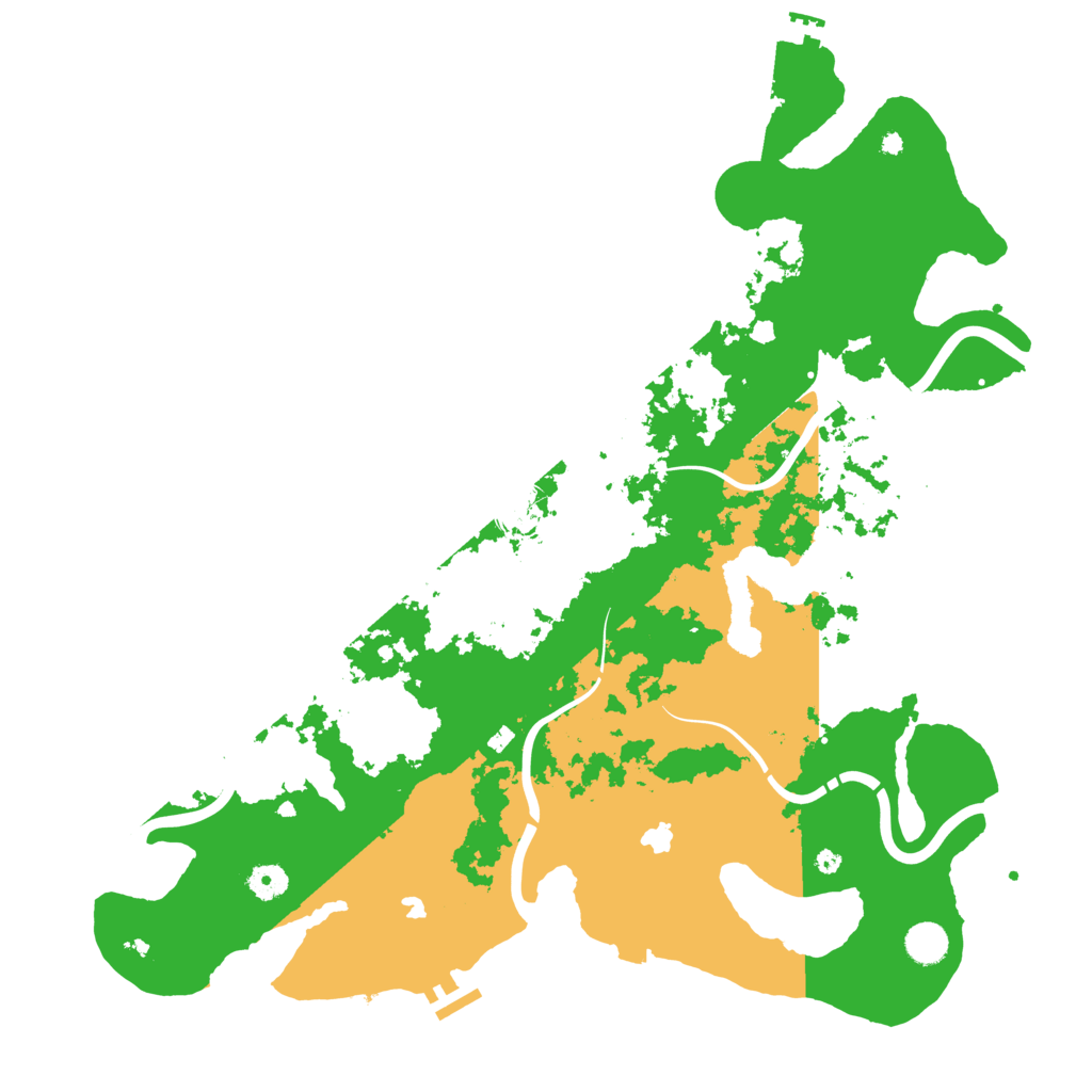 Biome Rust Map: Procedural Map, Size: 4500, Seed: 121012