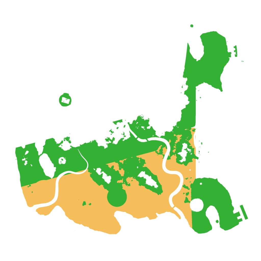 Biome Rust Map: Procedural Map, Size: 3500, Seed: 600613