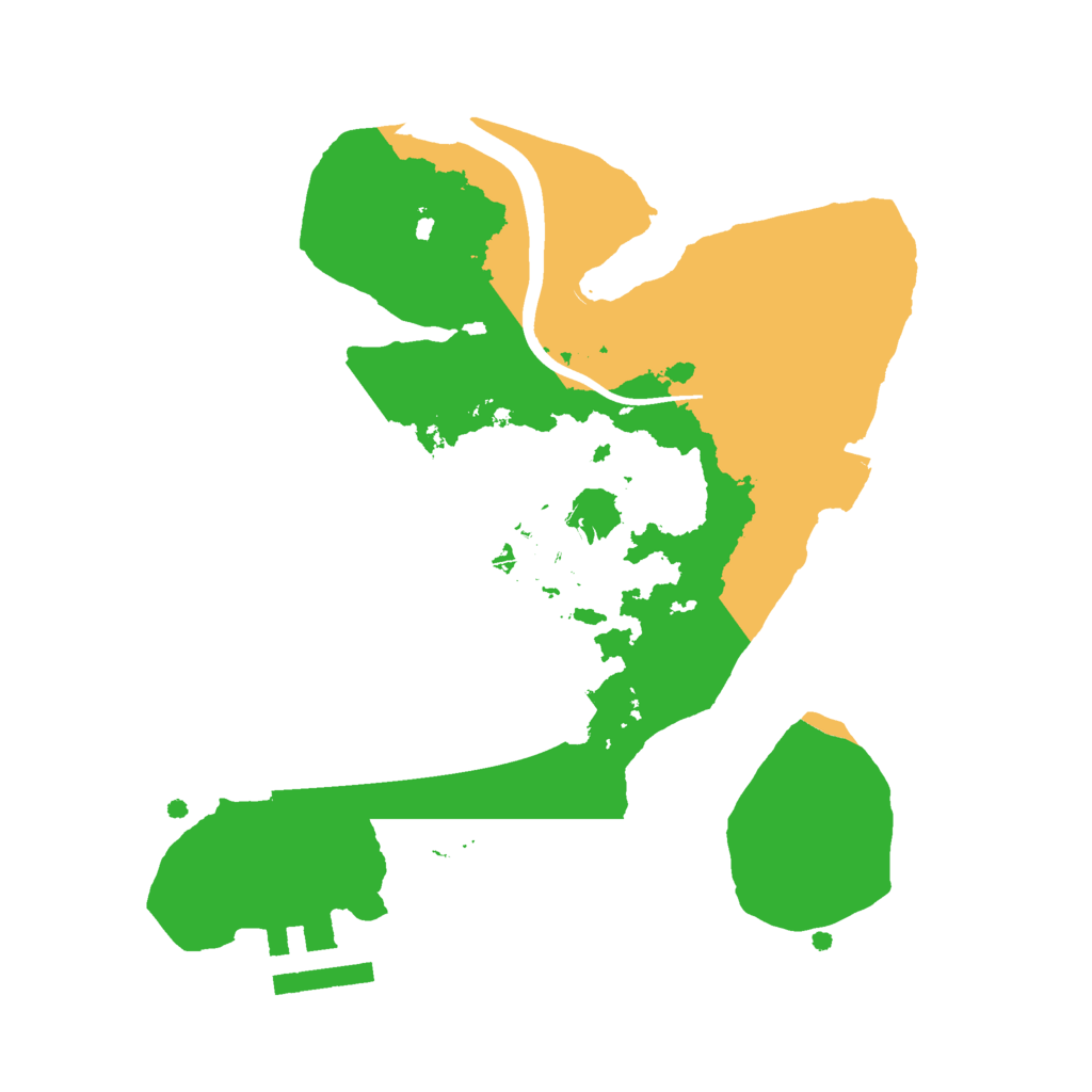 Biome Rust Map: Procedural Map, Size: 2200, Seed: 2214