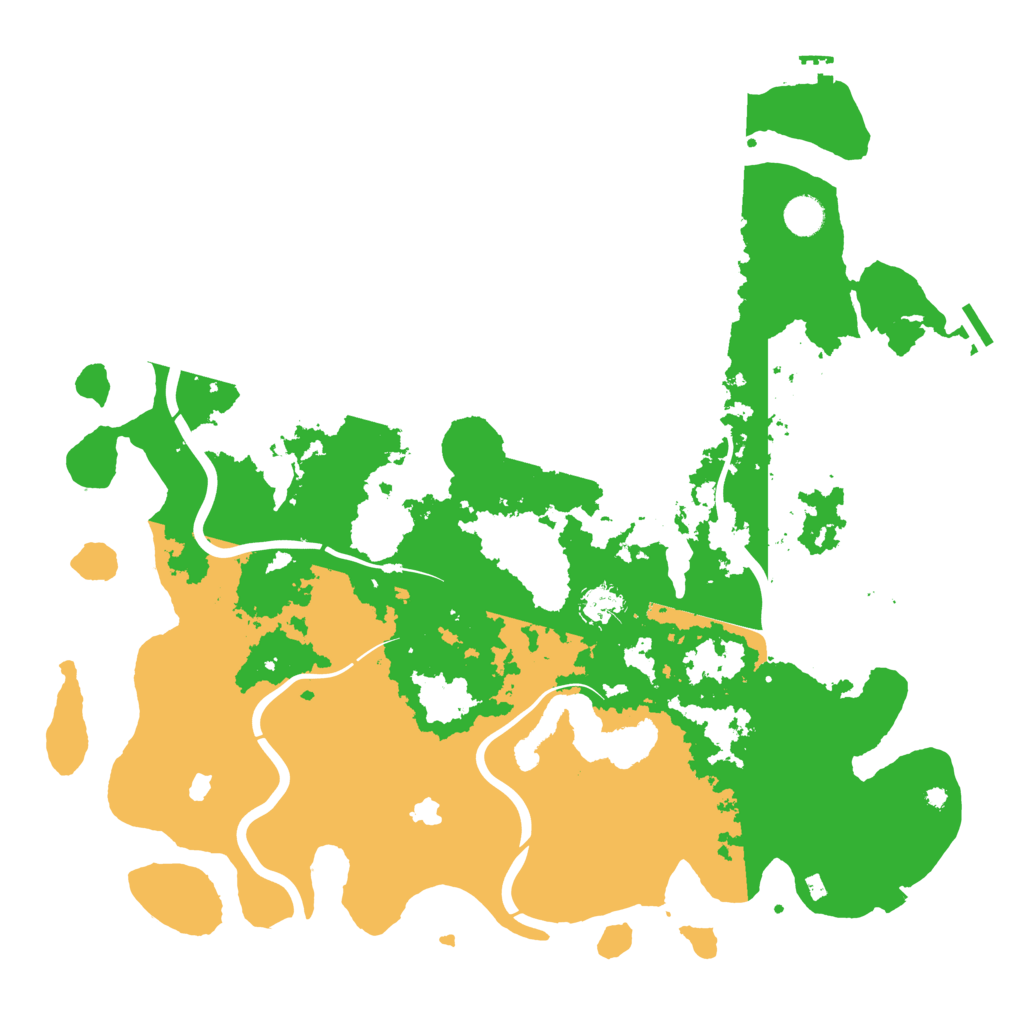 Biome Rust Map: Procedural Map, Size: 4500, Seed: 2030123960