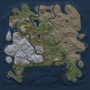 Thumbnail Rust Map: Procedural Map, Size: 4700, Seed: 964205030, 17 Monuments