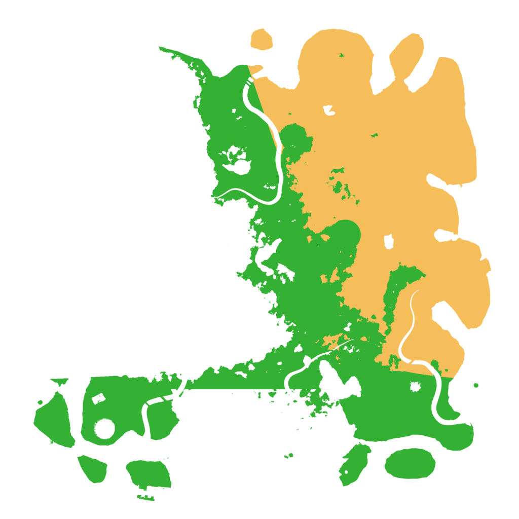 Biome Rust Map: Procedural Map, Size: 4500, Seed: 195945201