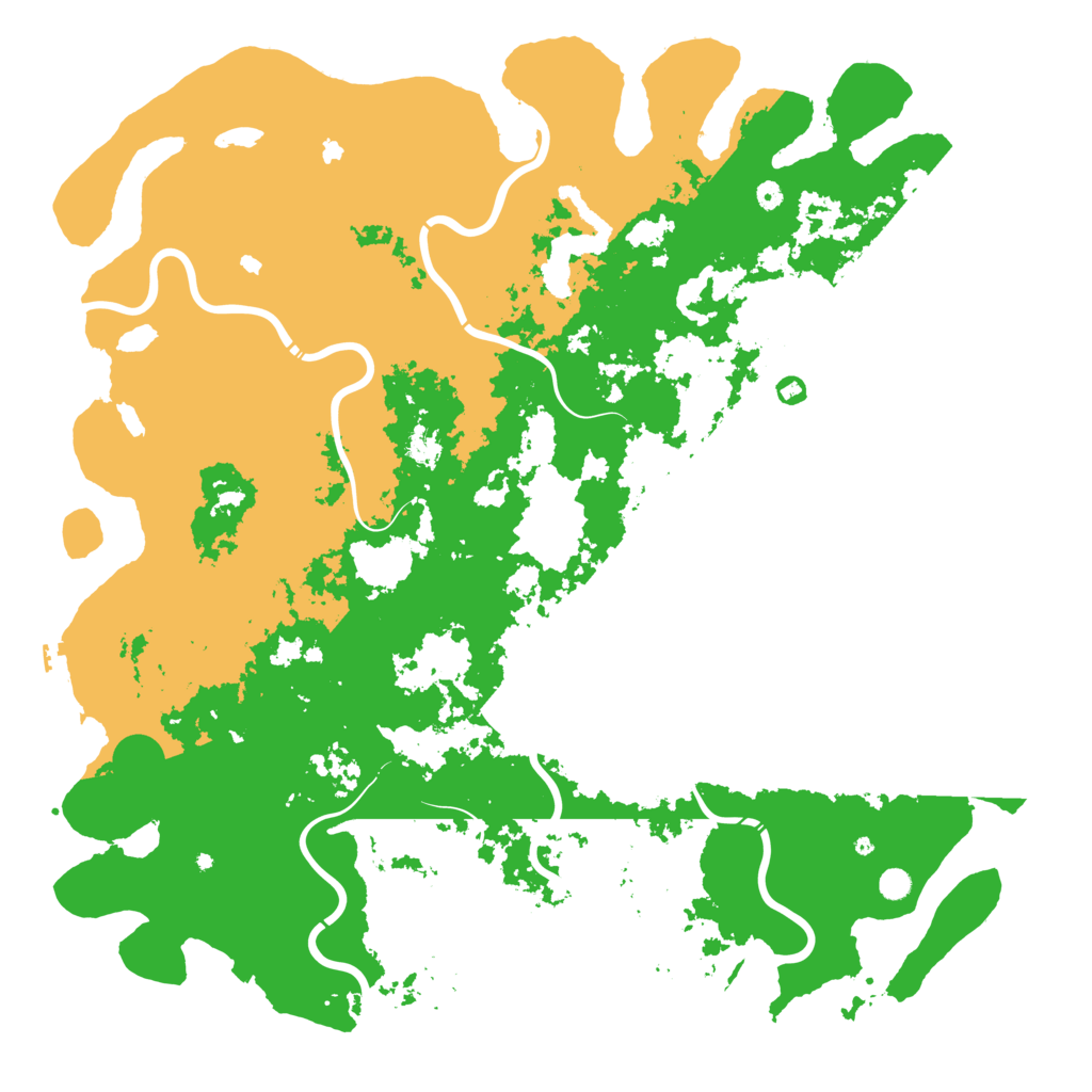 Biome Rust Map: Procedural Map, Size: 6000, Seed: 6062001