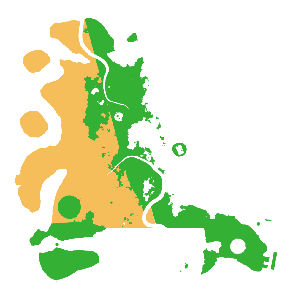 Biome Rust Map: Procedural Map, Size: 3500, Seed: 539073331