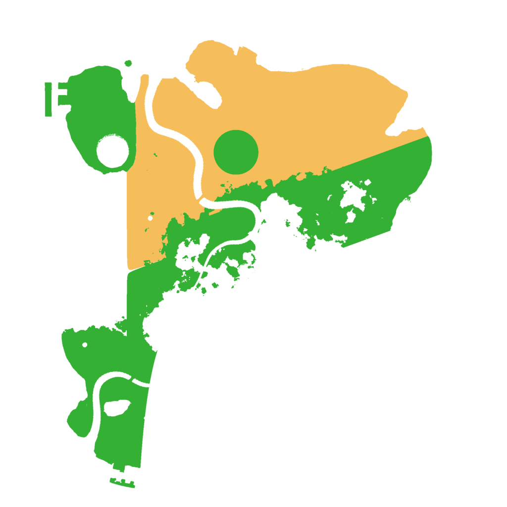 Biome Rust Map: Procedural Map, Size: 3000, Seed: 55634302