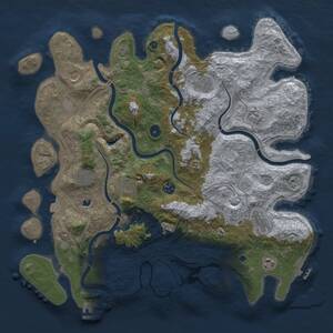 Thumbnail Rust Map: Procedural Map, Size: 4250, Seed: 1518590352, 15 Monuments
