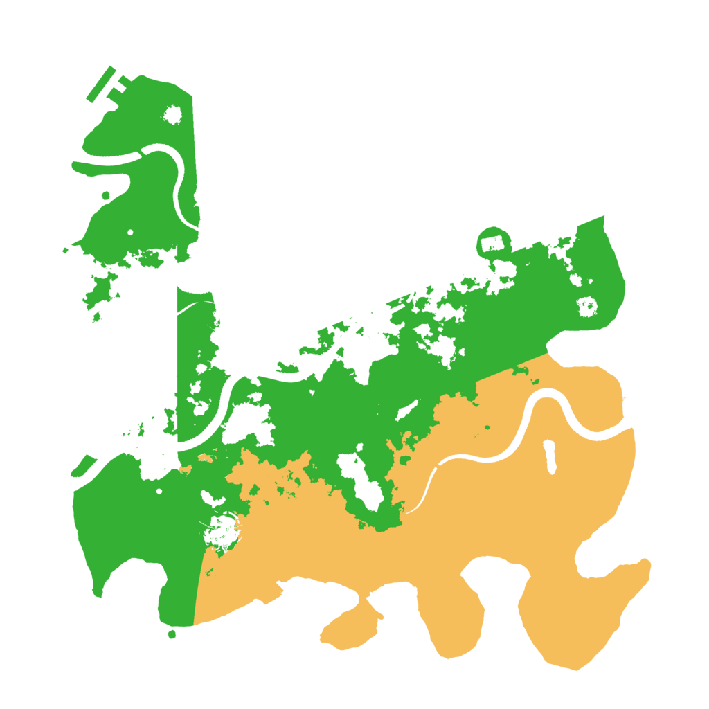 Biome Rust Map: Procedural Map, Size: 3500, Seed: 5234545