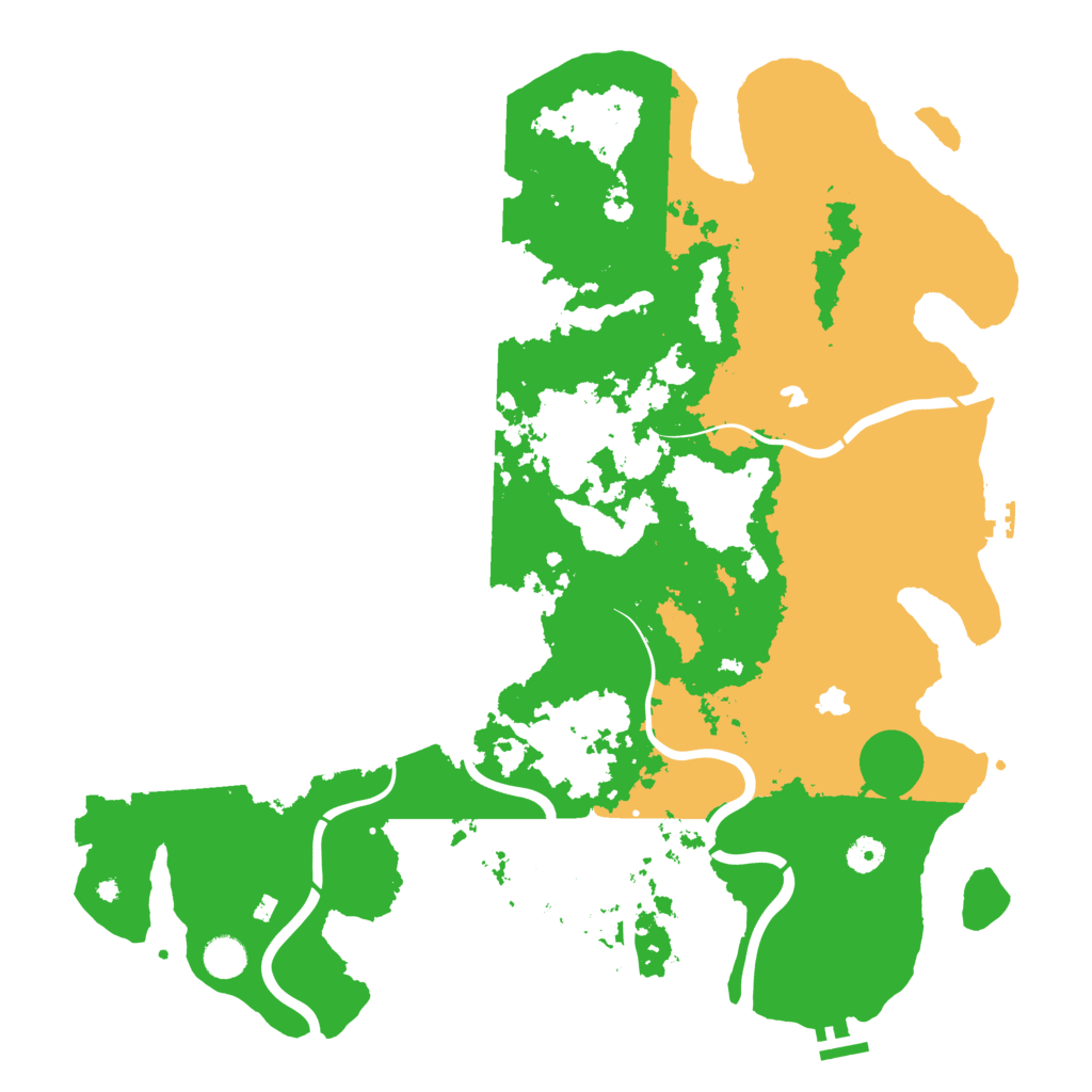 Biome Rust Map: Procedural Map, Size: 4500, Seed: 2926