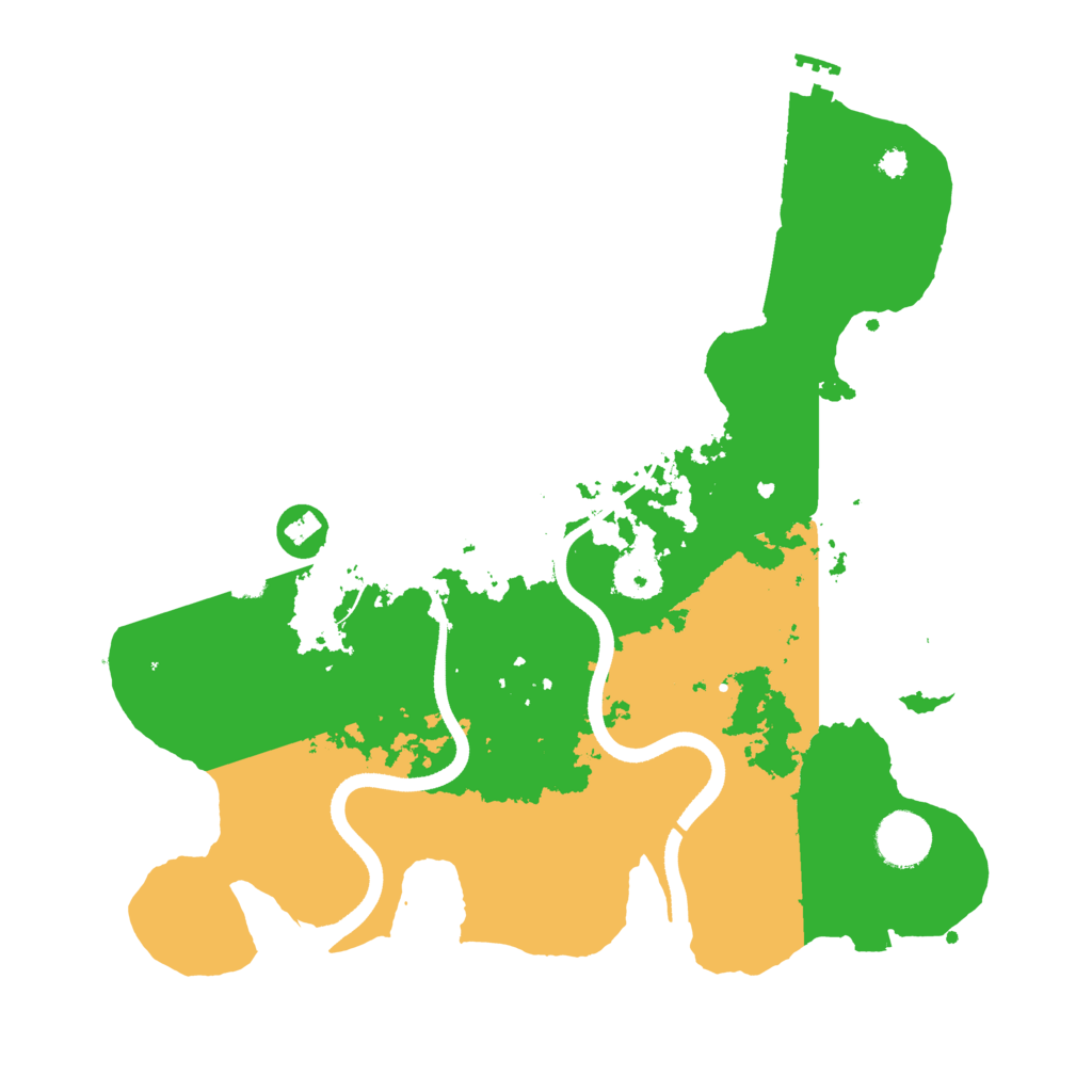 Biome Rust Map: Procedural Map, Size: 3500, Seed: 1438