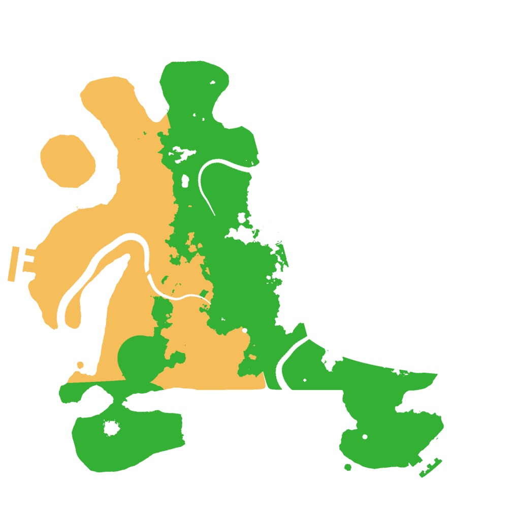 Biome Rust Map: Procedural Map, Size: 3000, Seed: 539073331