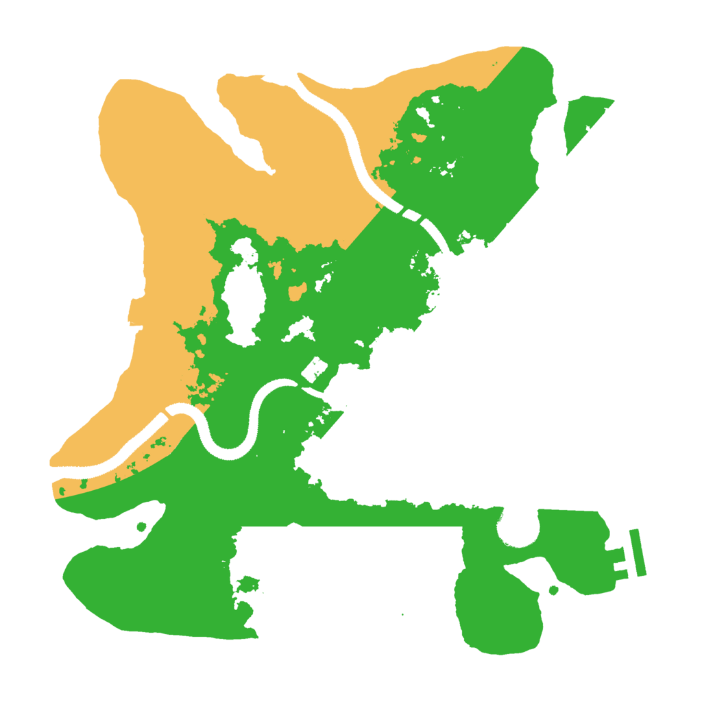 Biome Rust Map: Procedural Map, Size: 3000, Seed: 49202578