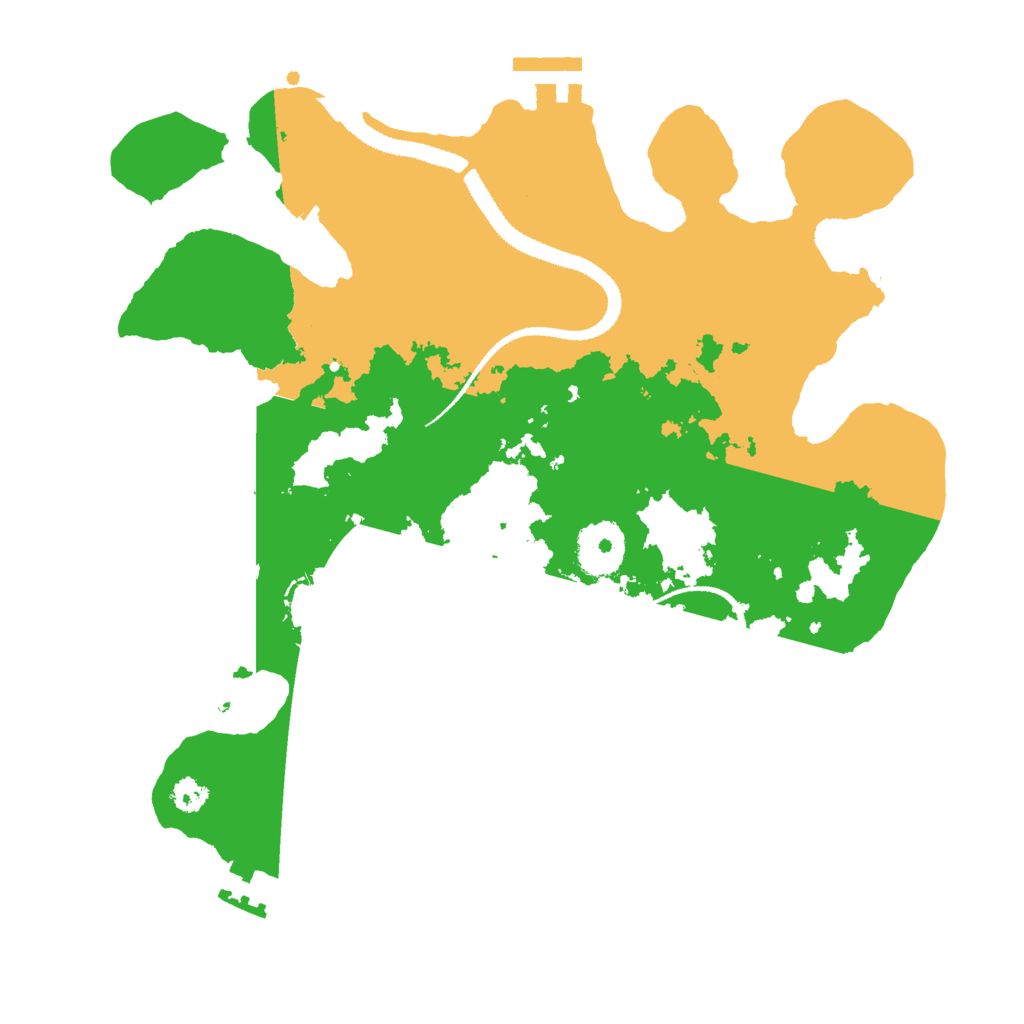 Biome Rust Map: Procedural Map, Size: 3000, Seed: 76316