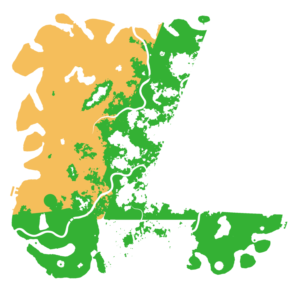 Biome Rust Map: Procedural Map, Size: 6000, Seed: 836111815