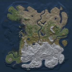Thumbnail Rust Map: Procedural Map, Size: 4500, Seed: 5976678, 17 Monuments