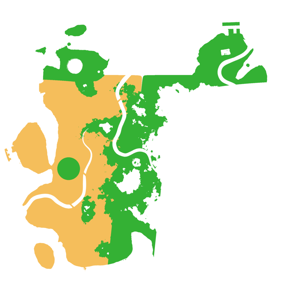 Biome Rust Map: Procedural Map, Size: 3500, Seed: 136638728