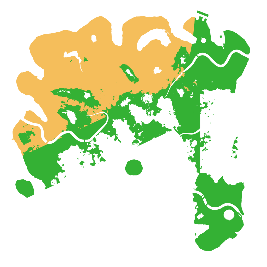 Biome Rust Map: Procedural Map, Size: 4500, Seed: 847572508