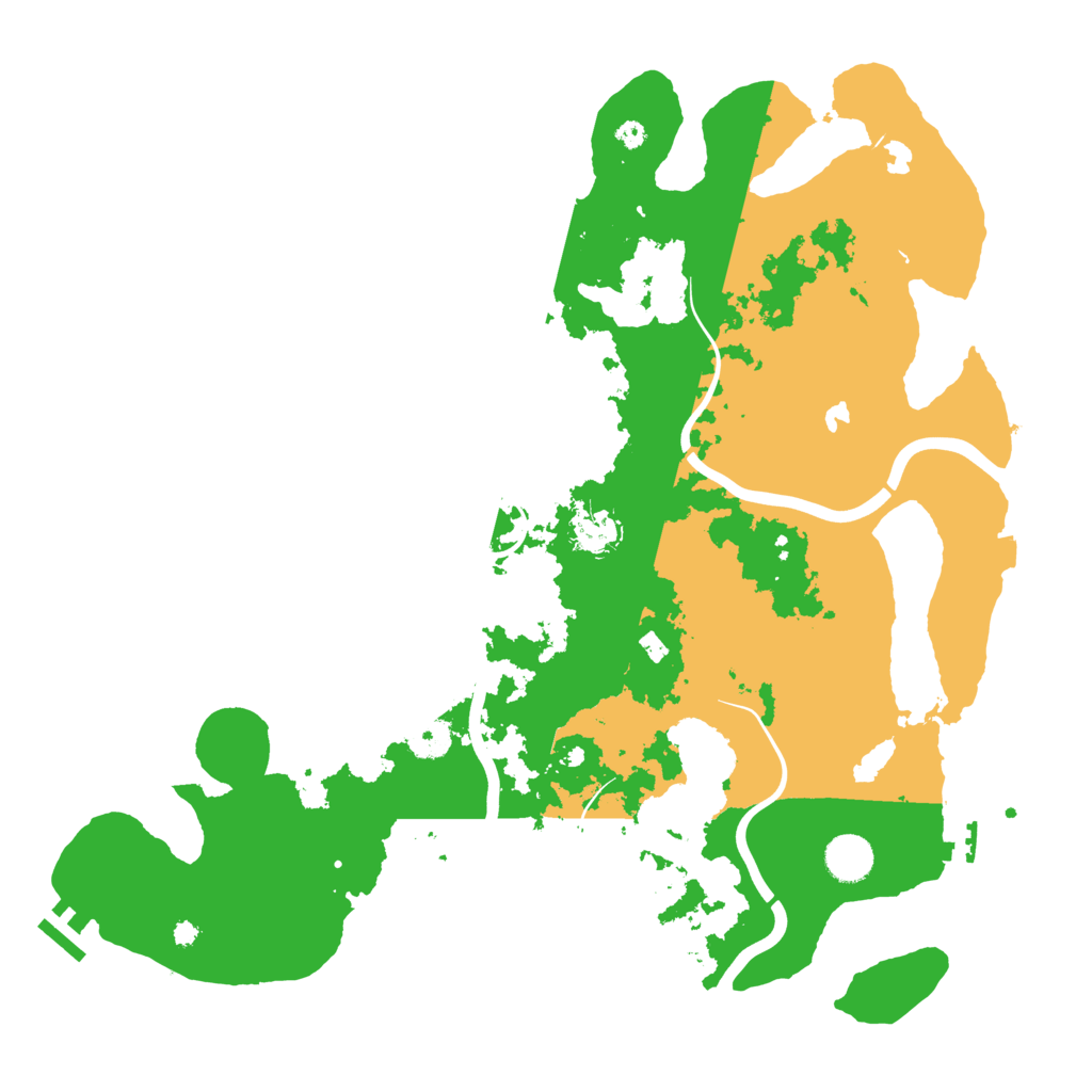 Biome Rust Map: Procedural Map, Size: 4000, Seed: 87379692