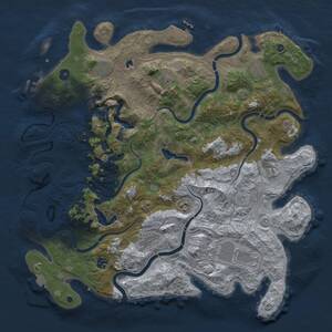 Thumbnail Rust Map: Procedural Map, Size: 4500, Seed: 931789272, 15 Monuments