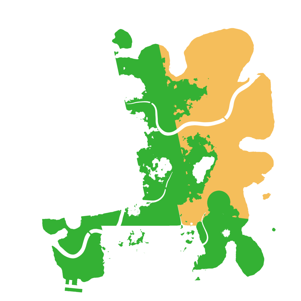 Biome Rust Map: Procedural Map, Size: 3500, Seed: 547892147