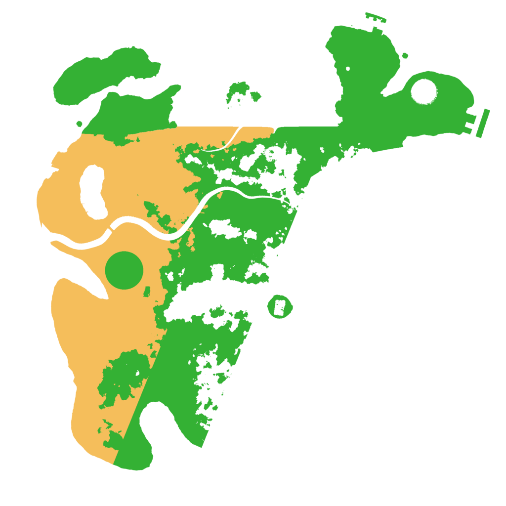 Biome Rust Map: Procedural Map, Size: 3500, Seed: 863094359