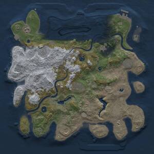 Thumbnail Rust Map: Procedural Map, Size: 4000, Seed: 3121989, 15 Monuments