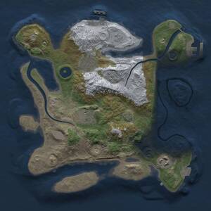 Thumbnail Rust Map: Procedural Map, Size: 2800, Seed: 781491578, 10 Monuments