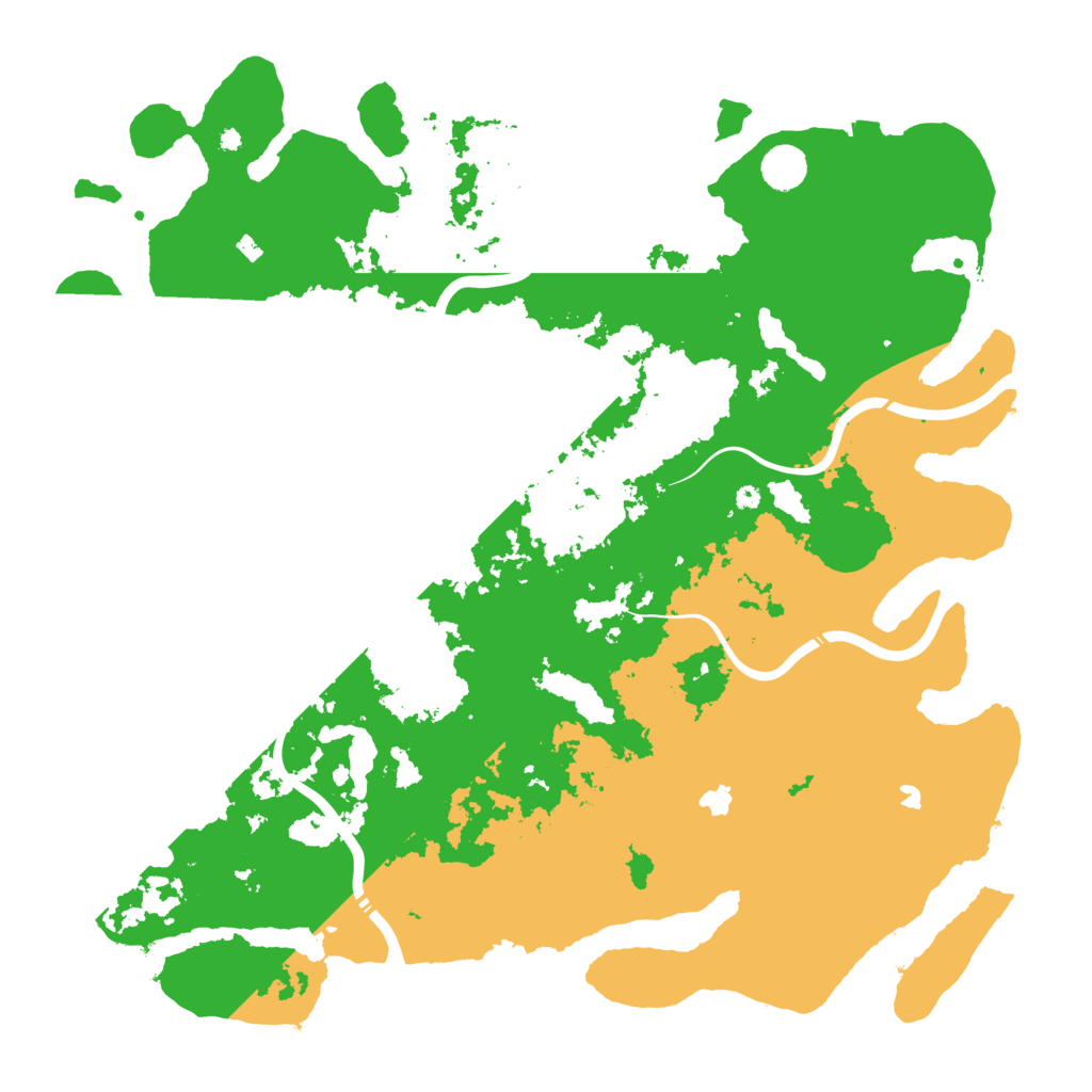 Biome Rust Map: Procedural Map, Size: 4500, Seed: 725014797