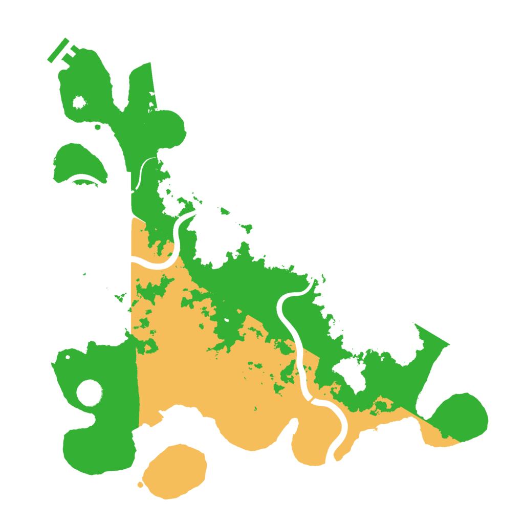 Biome Rust Map: Procedural Map, Size: 3690, Seed: 5863