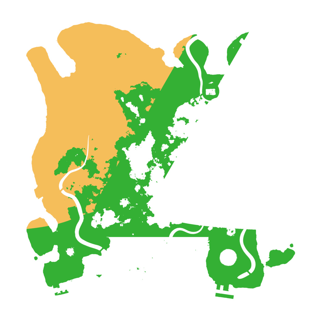 Biome Rust Map: Procedural Map, Size: 3500, Seed: 399791690