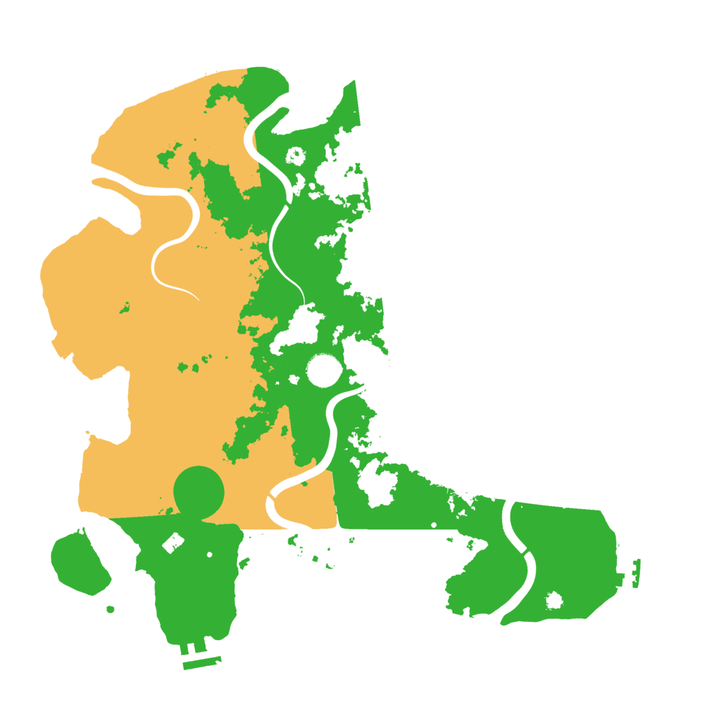 Biome Rust Map: Procedural Map, Size: 3690, Seed: 5862