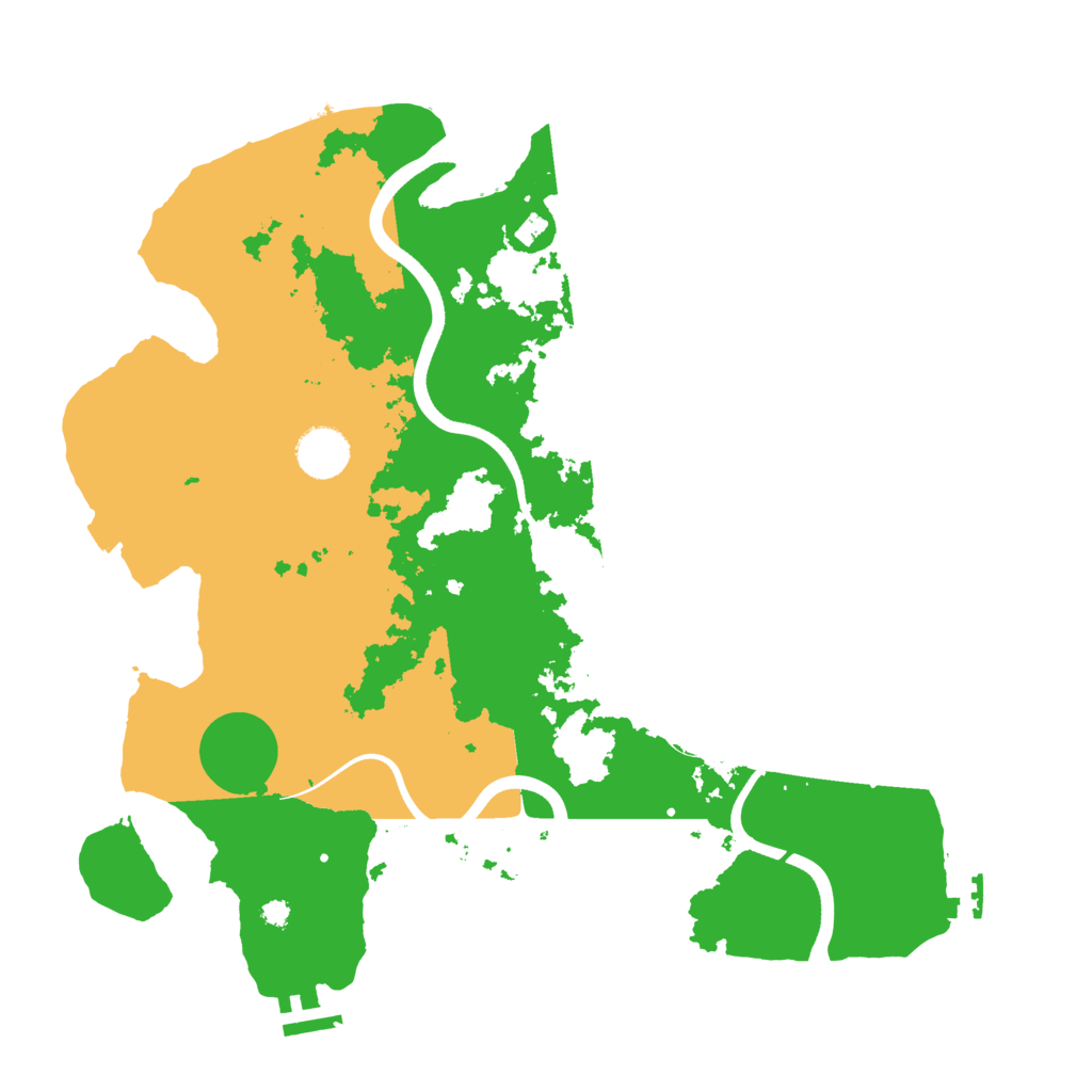 Biome Rust Map: Procedural Map, Size: 3690, Seed: 5862