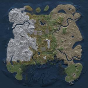 Thumbnail Rust Map: Procedural Map, Size: 4700, Seed: 481987, 16 Monuments